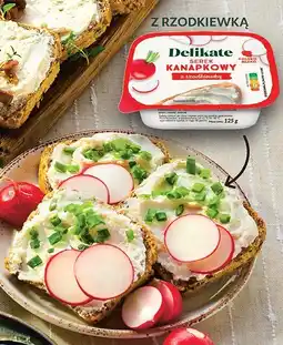 Biedronka Serek kanapkowy Delikate z rzodkiewką 125g oferta