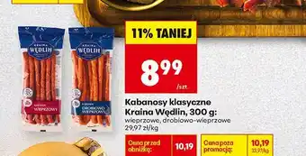 Biedronka Kabanosy klasyczne wieprzowe Kraina Wędlin oferta