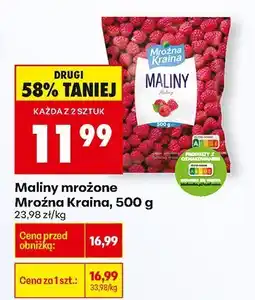Biedronka Maliny mrożone 500g Mroźna Kraina oferta