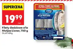 Biedronka Lisner Filety śledziowe a'la Matjas oferta