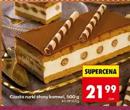 Biedronka Ciasto rurki słony karmel oferta