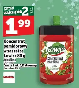 Topaz Koncentrat pomidorowy w saszetce Łowicz 80 g oferta