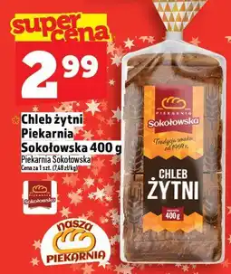 Topaz Chleb żytni Piekarnia Sokołowska 400 g oferta