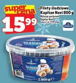 Topaz Filety śledziowe Kapitan Navi 800 g oferta