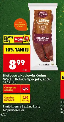 Biedronka Kraina Wędlin Kiełbasa oferta