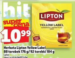 Topaz Herbata Lipton Yellow Label 88 torebek 176g/92 torebki 184g oferta