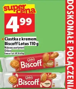 Topaz Ciastka z kremem Biscoff Lotus 110g oferta