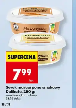 Biedronka Serek mascarpone smakowy Delikate oferta
