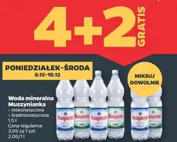 Netto Woda mineralna Muszynianka oferta