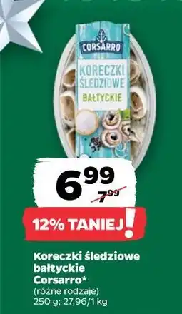 Netto Koreczki śledziowe bałtyckie Corsarro oferta