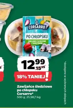 Netto Zawijańce śledziowe po chłopsku Corsarro oferta