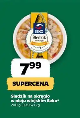 Netto Śledzik na okrągło w oleju wiejskim Seko oferta