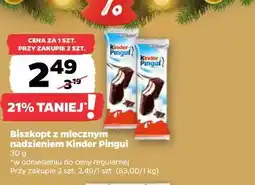 Netto Biszkopt z nadzieniem mlecznym Kinder Pingui oferta