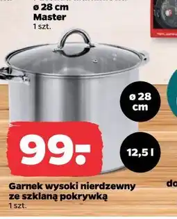 Netto Garnek wysoki nierdzewny ze szklaną pokrywką oferta