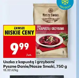 Biedronka Nasze Smaki Uszka z kapustą i grzybami oferta