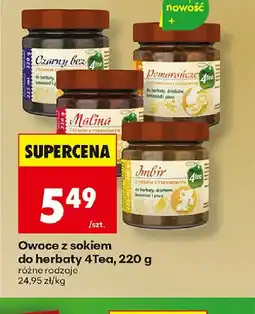 Biedronka 4Tea Owoce z sokiem do herbaty oferta