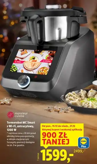 Termorobt MC Smart z WI-Fi, antracytowy, 1200 W