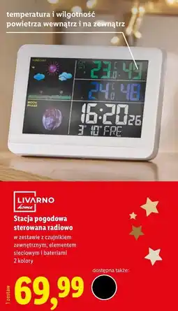 Lidl Stacja pogodowa sterowana radiowo oferta