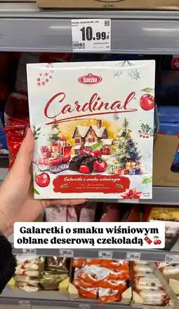 Intermarche Galaretki Cardinal Śnieżka o smaku wiśniowym oblane deserową czekoladą oferta