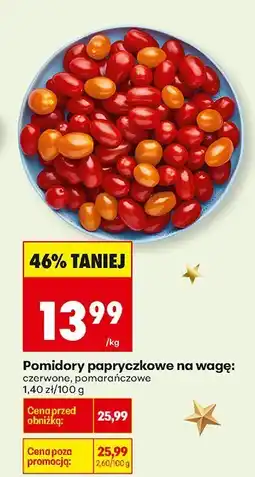 Biedronka Pomidory papryczkowe czerwone, pomarańczowe Biedronka oferta