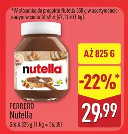 ALDI Krem czekoladowy Nutella oferta