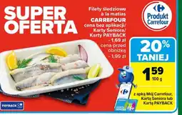 Carrefour Filety śledziowe Carrefour oferta