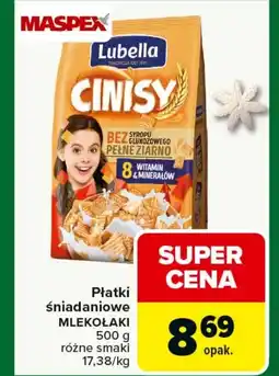 Carrefour Płatki śniadaniowe Mlekołaki oferta