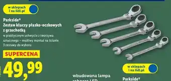 Zestaw kluczy płasko-oczkowych z grzechotką