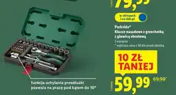 Lidl Klucze nasadowe z grzechotką z głowicą obrotową oferta