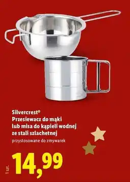 Lidl Przesiewacz do mąki lun misa do kąpieli wodnej ze stali szlachetnej oferta