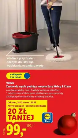 Lidl Zestaw do podłóg z mopem Easy Ring & Clean oferta