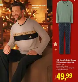 Lidl U.S. Grand Polo dla Livergy Piżama męska z bawełną oferta