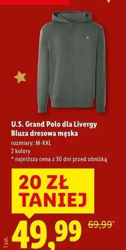 Lidl U.S. Grand Polo dla Livergy Bluza dresowa męska oferta