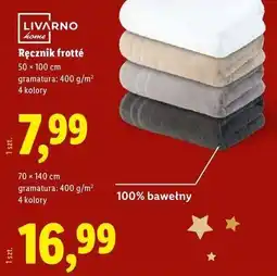 Lidl Ręcznik frotte, 70 x 140 cm oferta