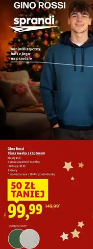 Lidl Bluza męska z kapturem oferta
