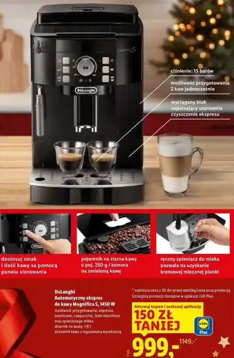 DeLonghi Automatyczny ekspres do Kawy Magnifice S, 1450 W