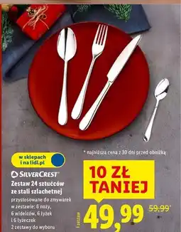 Lidl Zestaw sztućców ze stali szlachetnej Silvercrest oferta