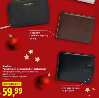 Portfel damski lub męski ze skóry ekologicznej