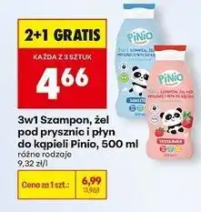 Biedronka Żel, szampon i płyn do kąpieli Pinio oferta