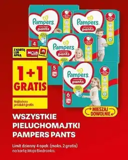 Biedronka Pieluchomajtki Pampers Pants oferta