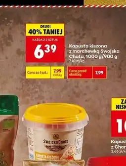Biedronka Kapusta kiszona z marchewką Swojska Chata oferta