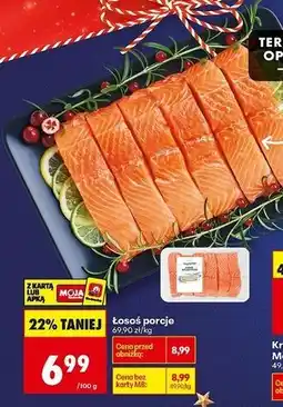 Biedronka Łosoś atlantycki porcje Pomorski Targ Rybny oferta
