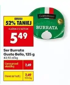 Biedronka Ser burrata Gustobello oferta