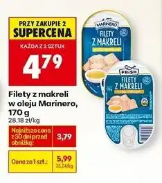 Biedronka Filet z makreli w oleju roślinnym Marinero oferta