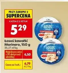 Biedronka Łosoś kawałki w sosie pomidorowym Marinero oferta