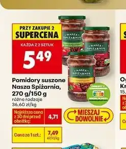 Biedronka Pomidory suszone z żurawiną i ziołami Nasza Spiżarnia oferta
