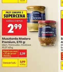 Biedronka Musztarda miodowa Madero oferta