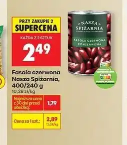 Biedronka Fasola konserwowa czerwona Nasza Spiżarnia oferta
