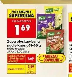 Biedronka Ser w ziołach Knorr Nudle oferta