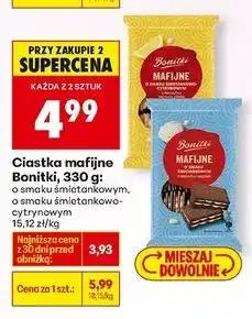 Biedronka Ciastka mafijne o smaku śmietankowo-cytrynowym Bonitki oferta